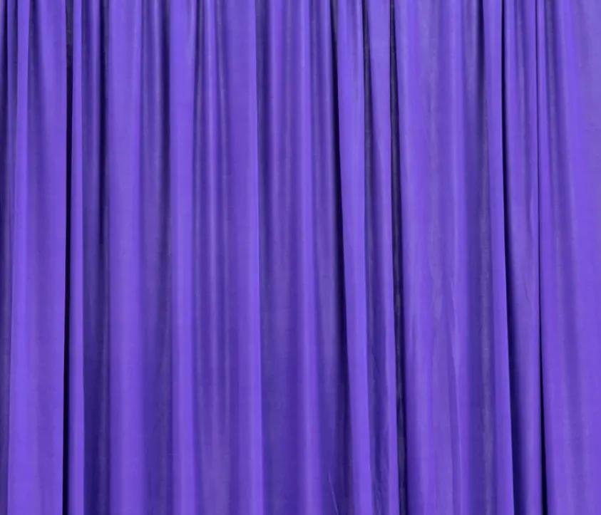 Purple Spandex Stretch Drape Curtains