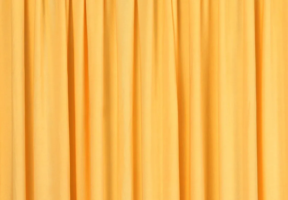 Canary Yellow Spandex Stretch Drape Curtains