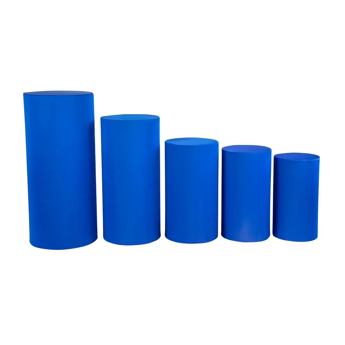Royal Blue Spandex Pillar Covers