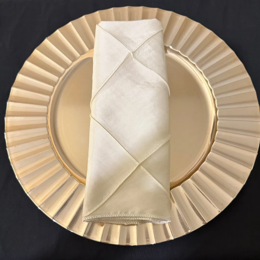 Ivory Bombay Pintuck Napkins
