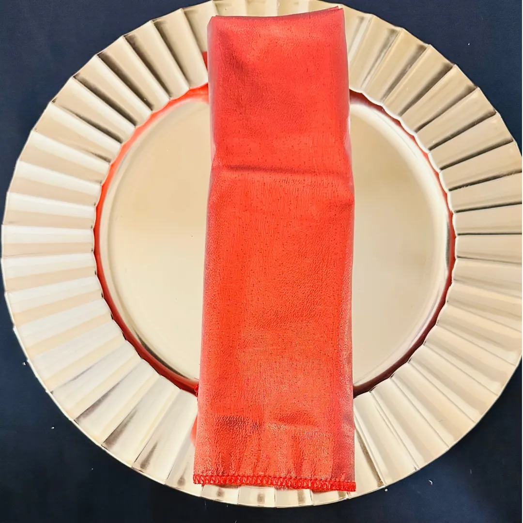 Red Tissue Lamé Napkins