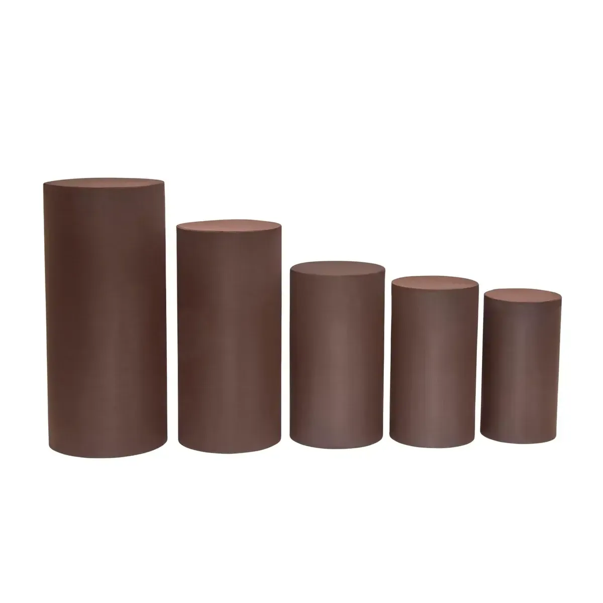 Brown Spandex Pillar Covers