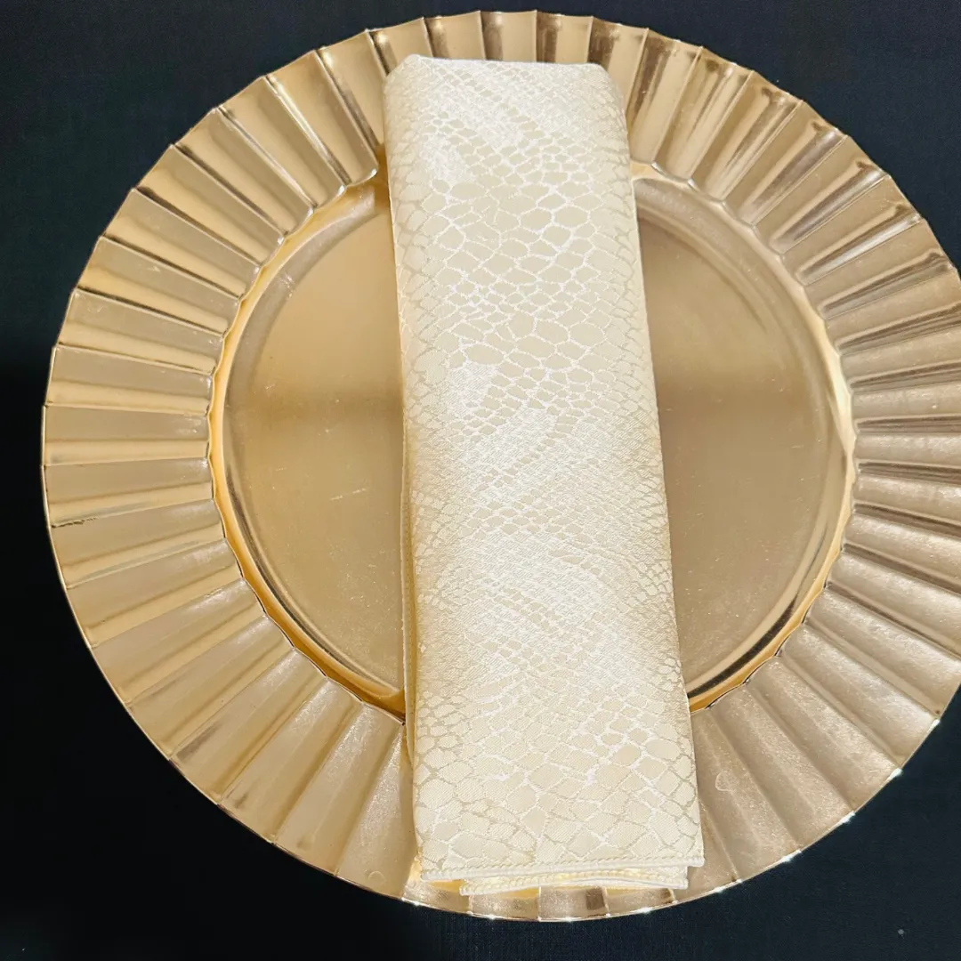 Natural Kenyan Damask Napkins