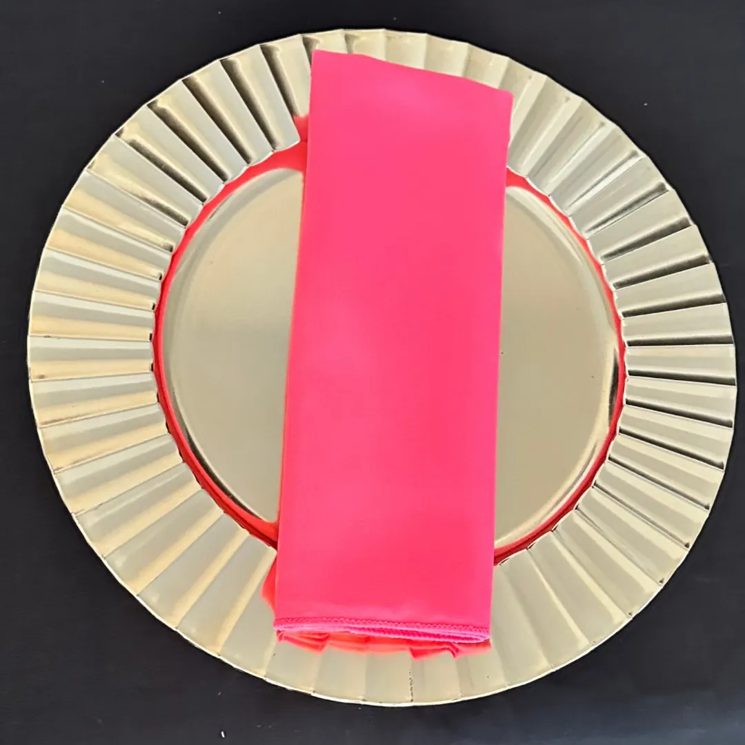Neon Pink Premier Polyester Napkins