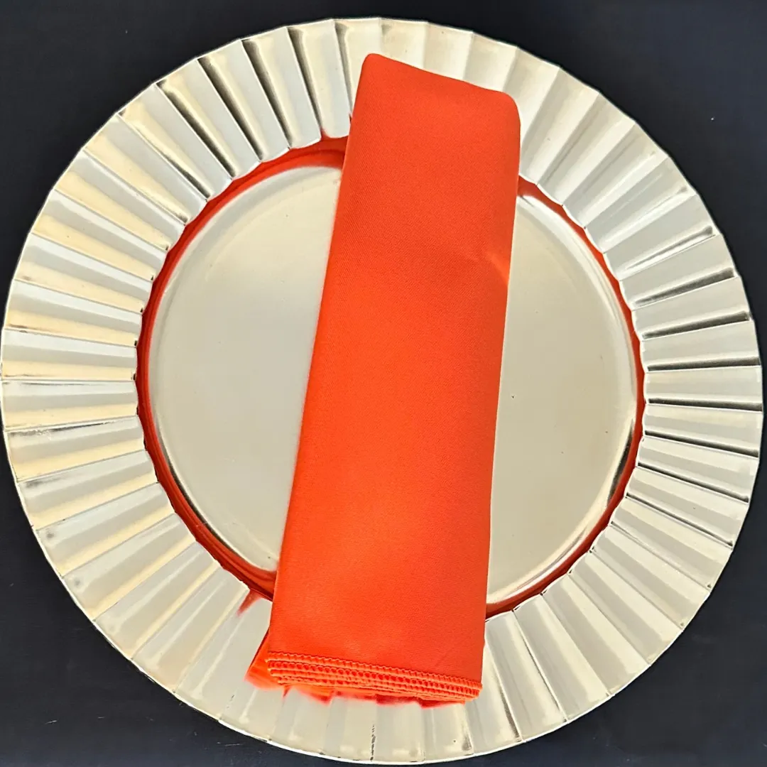 Orange Premier Polyester Napkins
