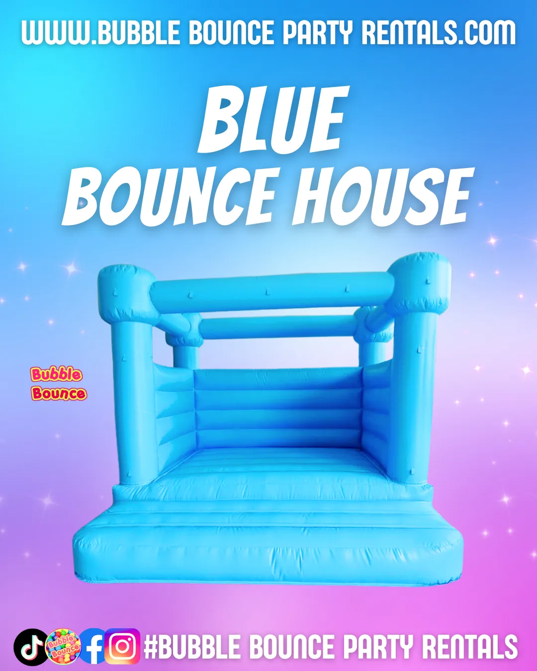 Week`s Special Small Blue Modern Bounce House (10x12)