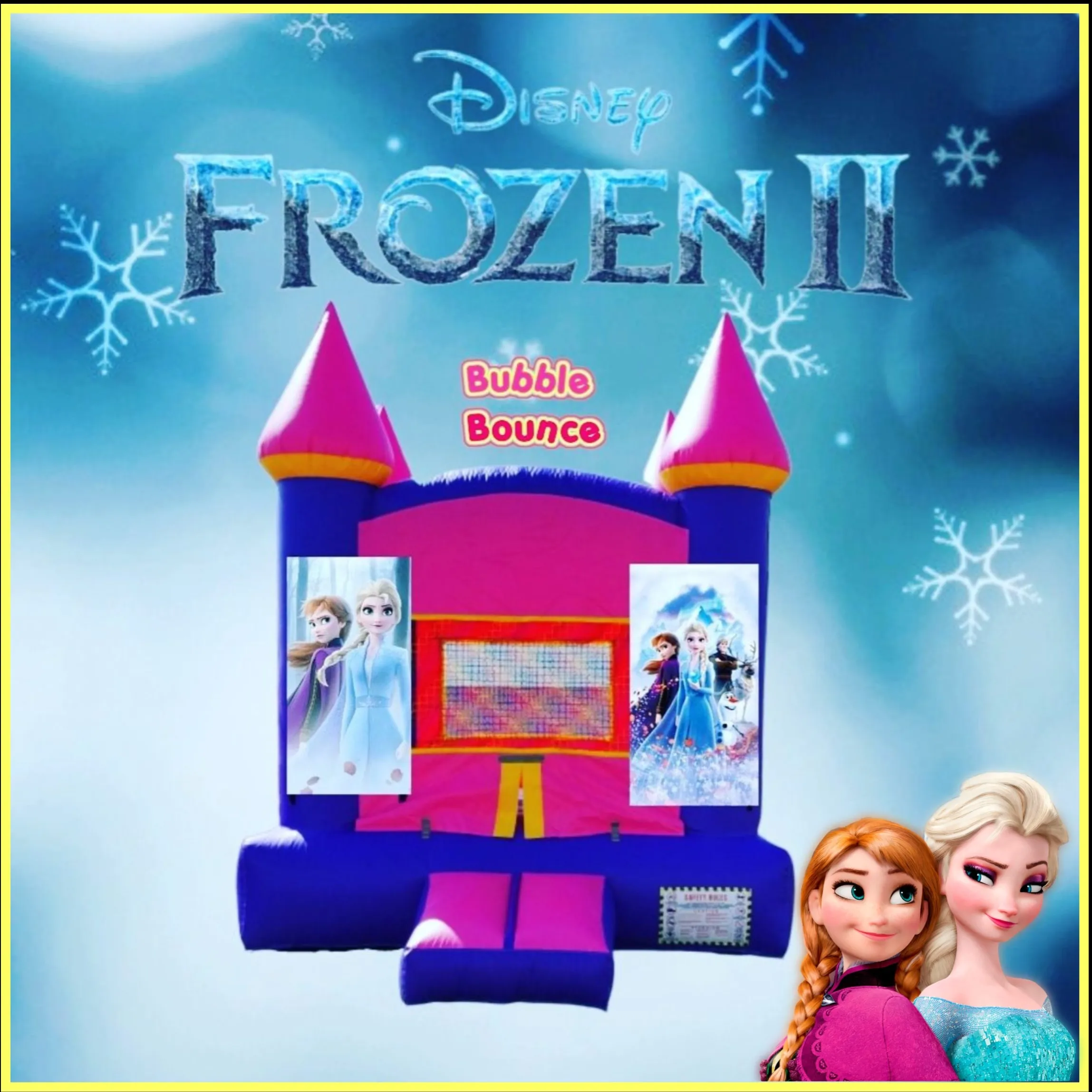 Frozen 2 Castle Jumper 11x11 