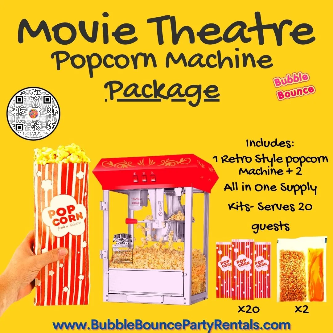 Movie Theatre Popcorn Machine Package