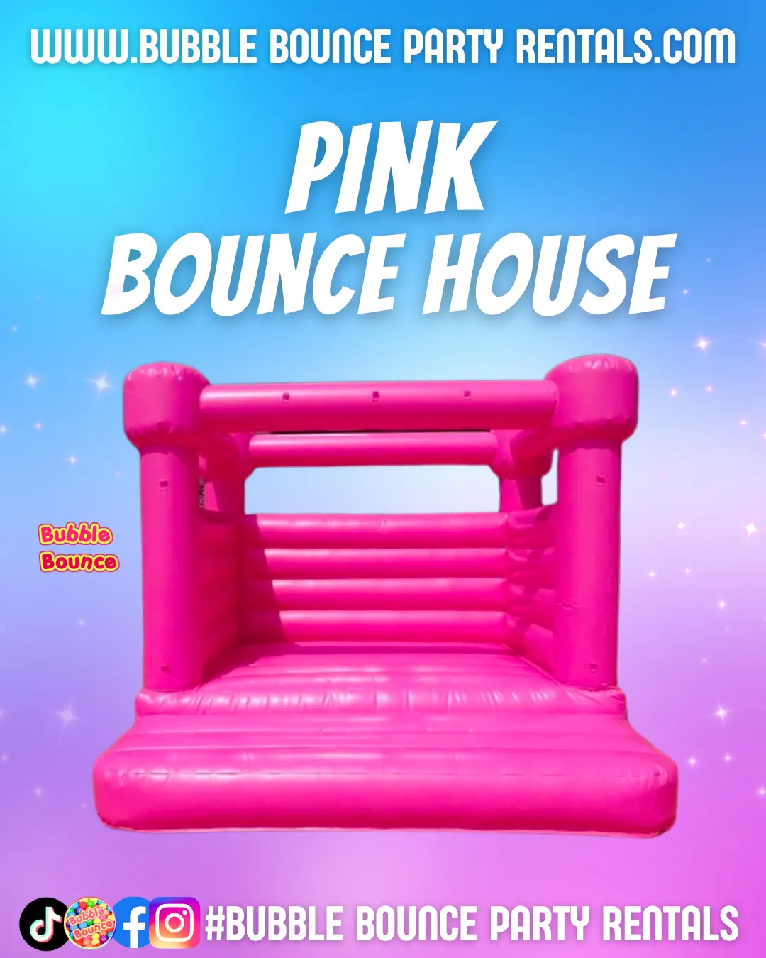  Pink Modern Bounce House- (10x12) Bubble Bounce Exclusive 