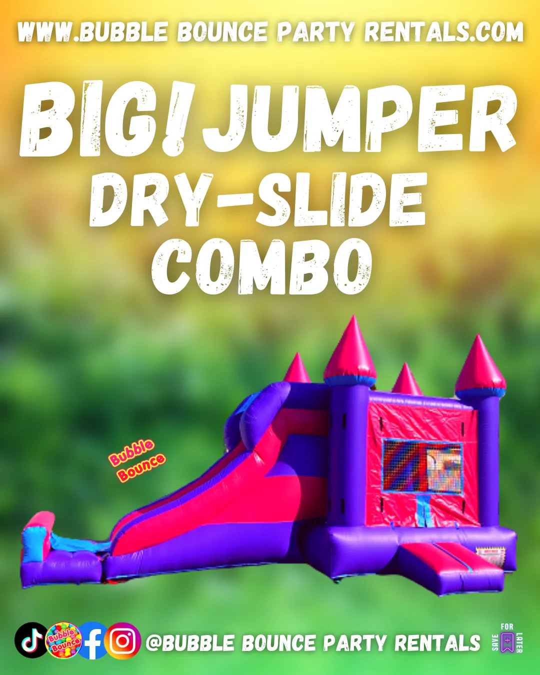 Big Jumper Dry Slide Combo - Pink, Purple & Blue (PPB)