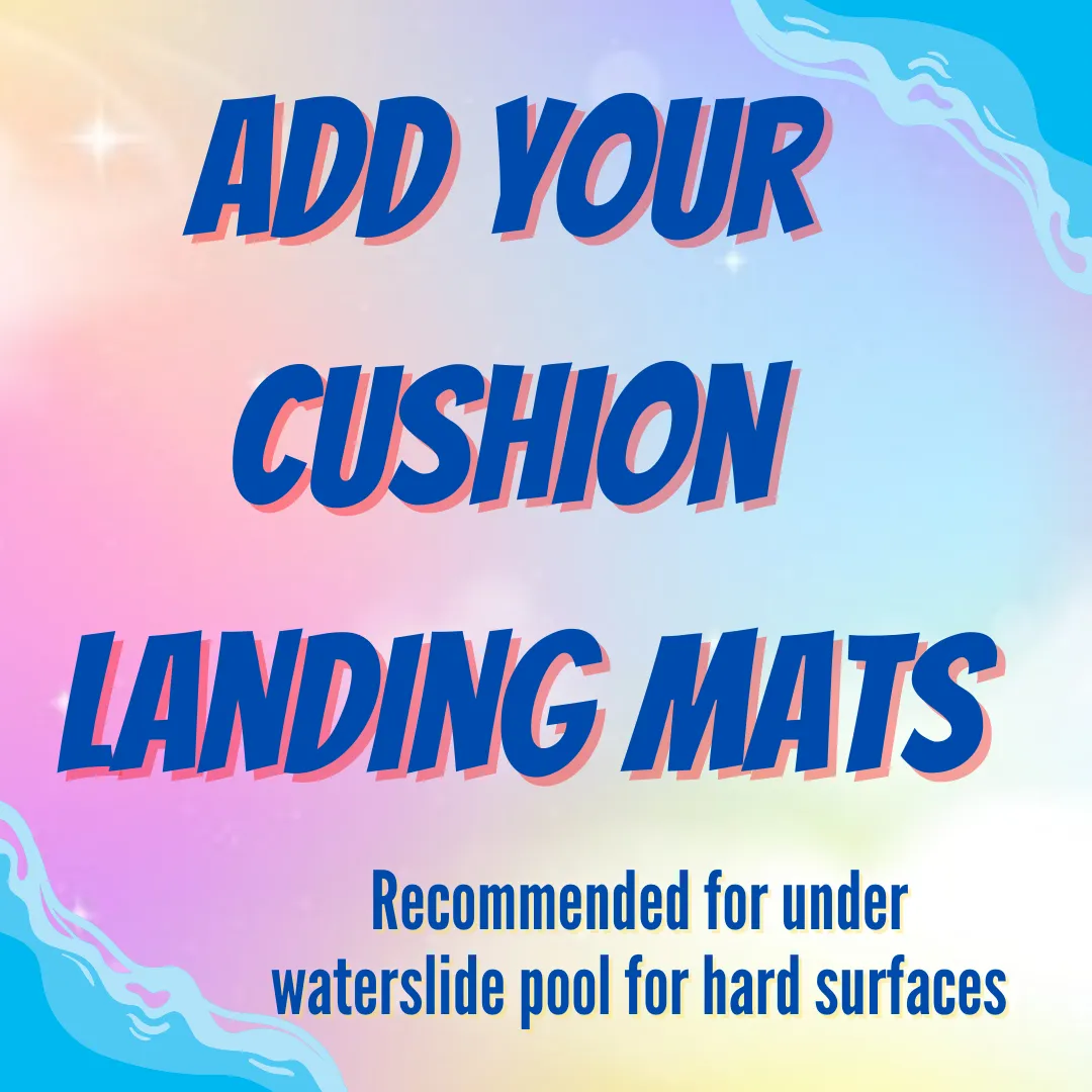 Water Slide Landing Foam Cushions – Soft Safety Mats for Added Comfort