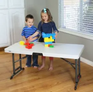 Kids Table Plastic 4 Foot Rectangular