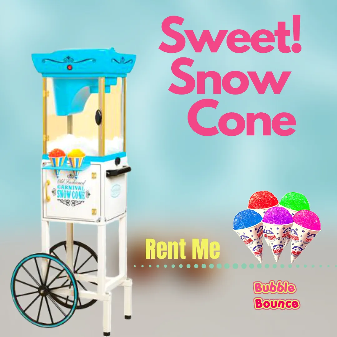 Snow Cone Machine + Vintage Cart- Supplies not included