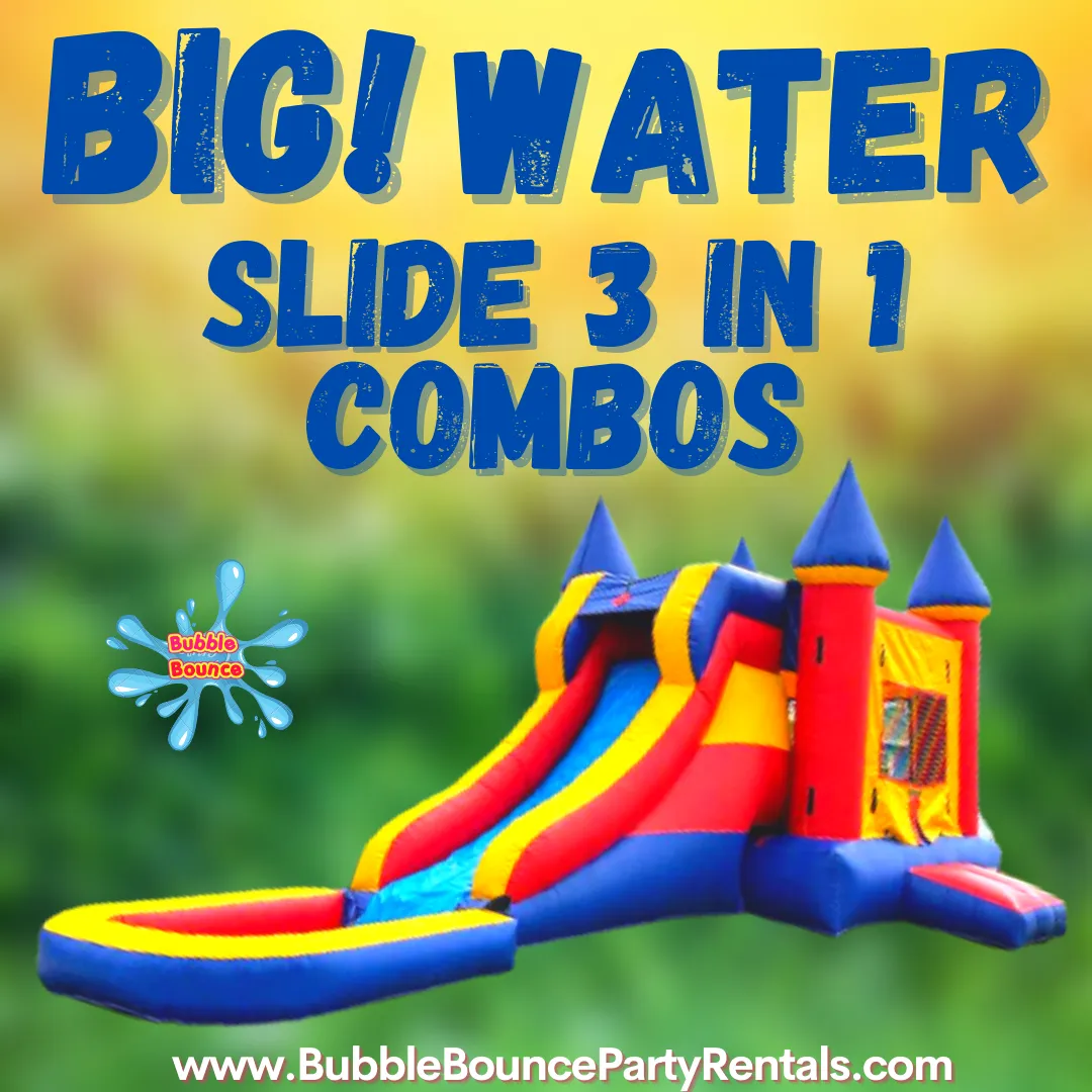 Big Jumper Water Slide 3-in-1 Combo with Pool – Red, Yellow, Blue (RYB)