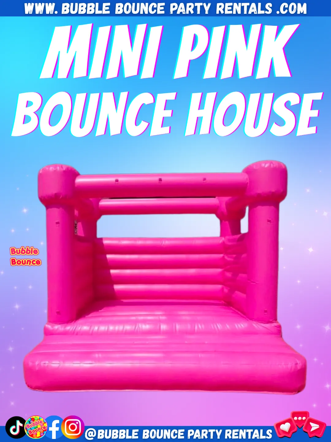  Week`s Special Mini Pink Modern Bounce House- 