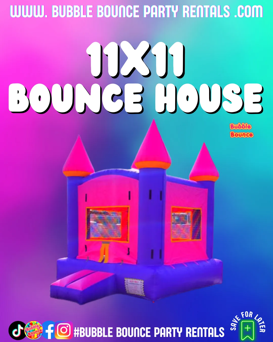 Weekly Special 11x11 Classic Castle Pink Purple Yellow