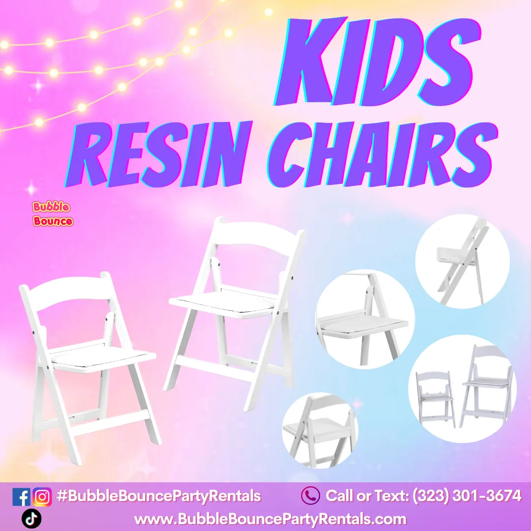 Kids White Resin Chairs – Stylish & Sturdy Party Seating