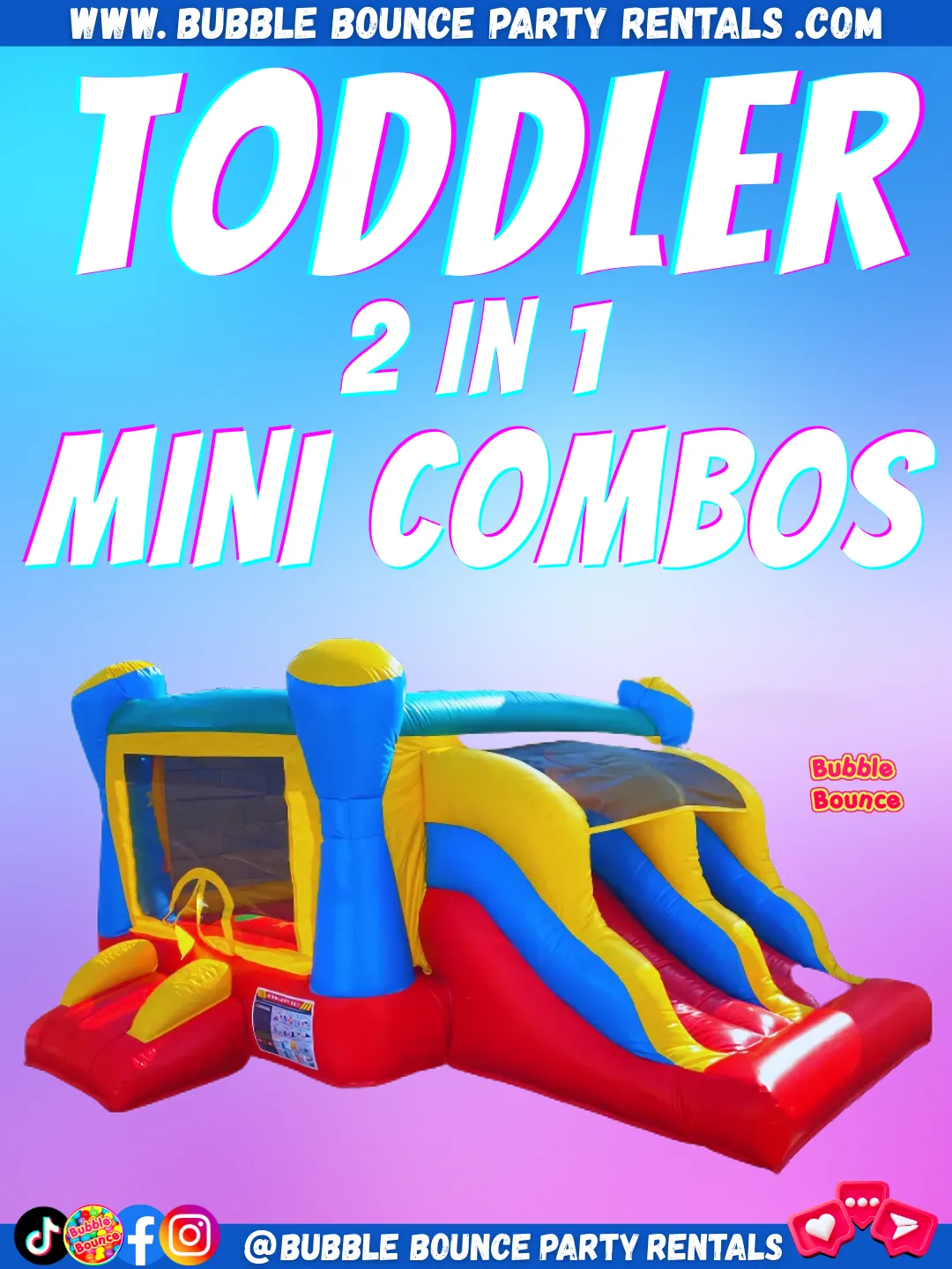 Weeks Special Toddler 2-in-1 Bounce House with Slide – Colorful Combo Fun for Littles” 🎉🧸 Baby Bounce Collection