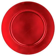 Red Charger Plate