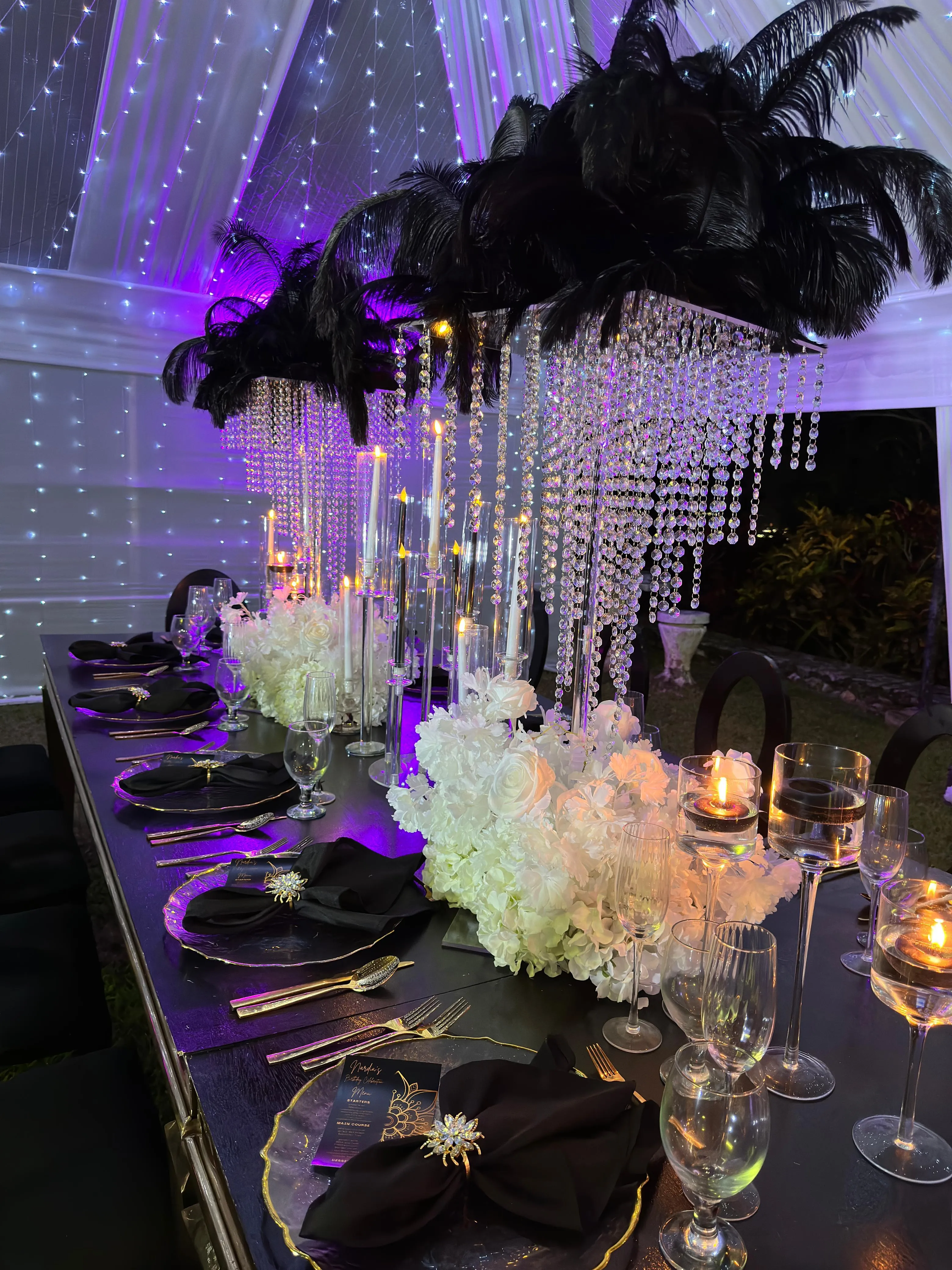 Clear Crystal Flower Stand