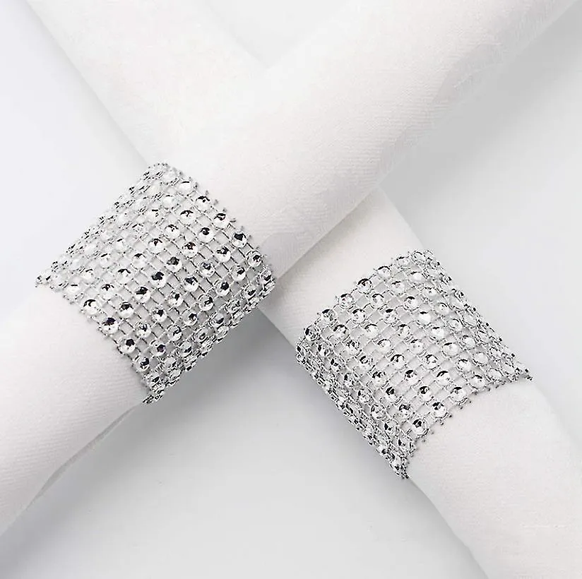 Silver Sequin Napkin Ring