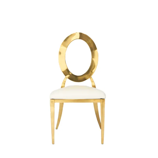 Gold o-back chairs 