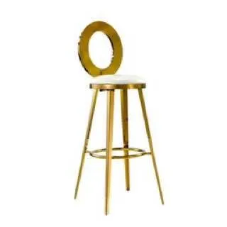 Gold O-Back Cocktail Chair 