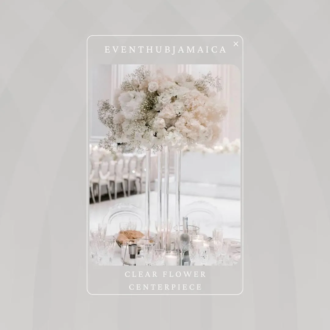 Clear Acrylic Flower Stand 