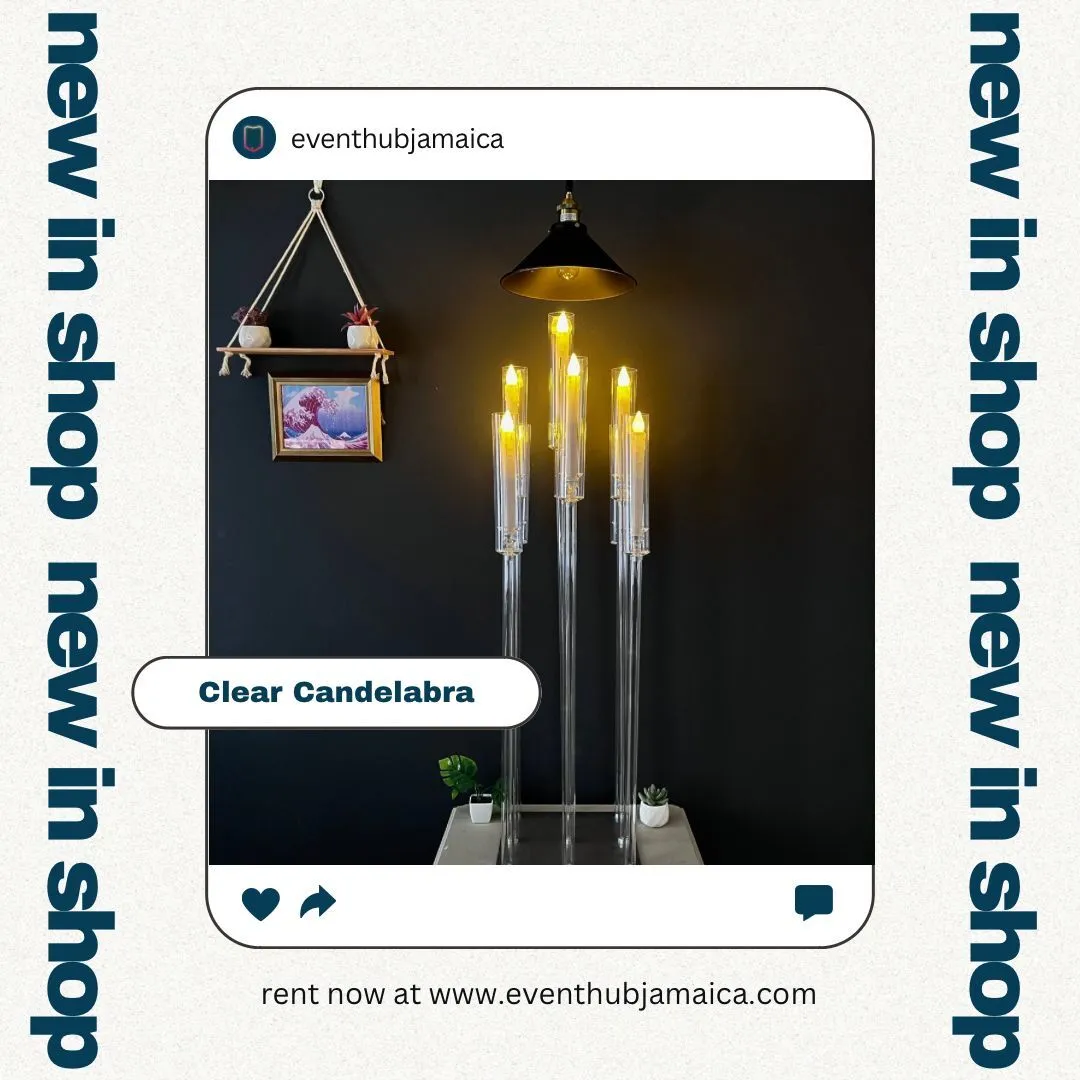 Clear Candelabra 