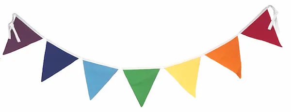 Fabric Bunting  (Rainbow & Pastel)