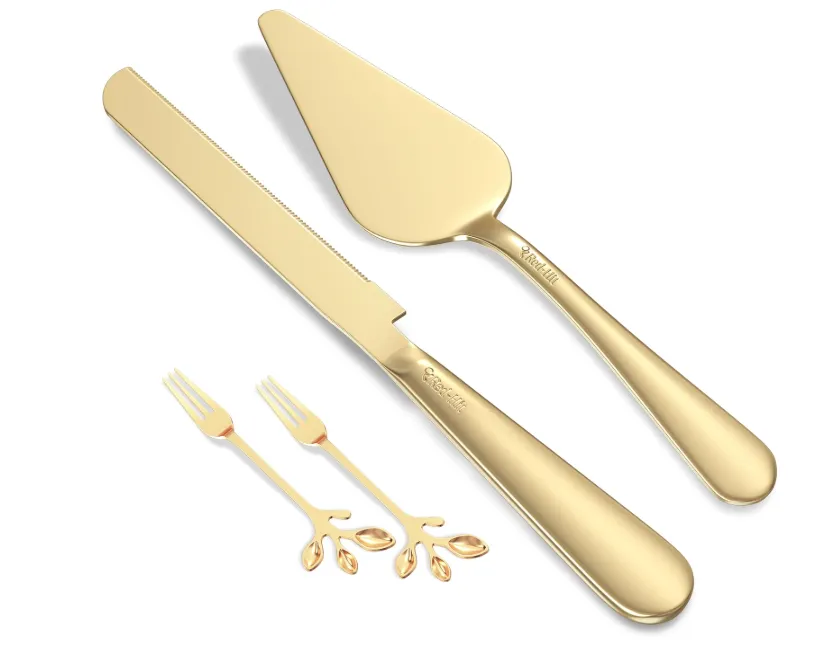 Wedding Cake Serving Set (gold)