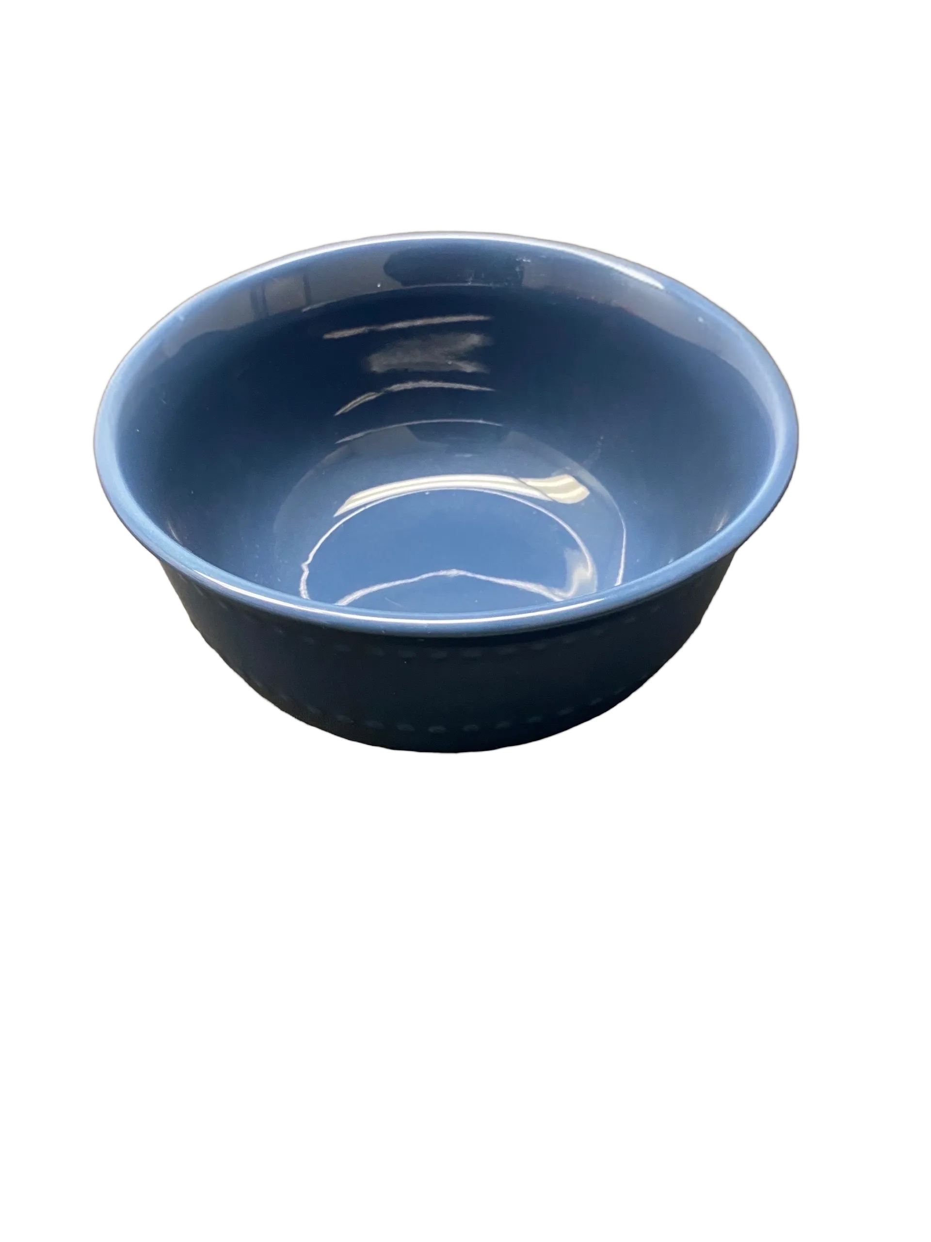 Blue Beaded Salad Bowl
