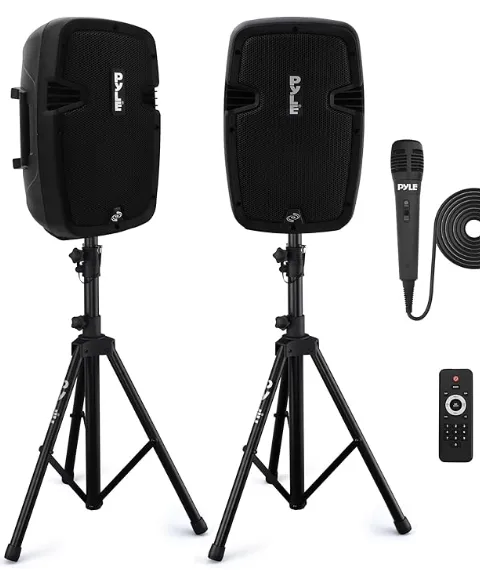 Event Pro PA Speakers, Mic & Stands – 350W