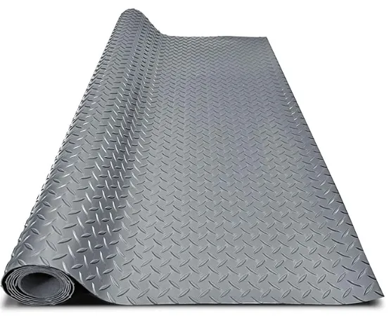 4x8 Gray Rubber Floor Mat
