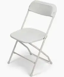 White Plastic Folding Chair