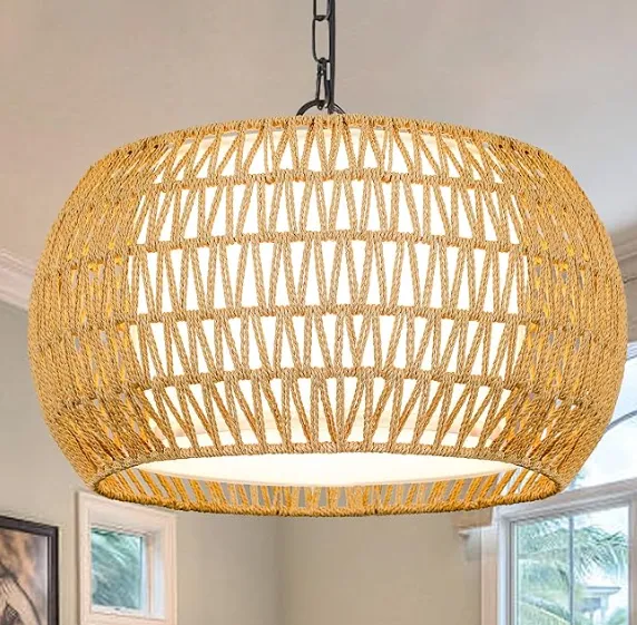 Rattan Boho Chandelier