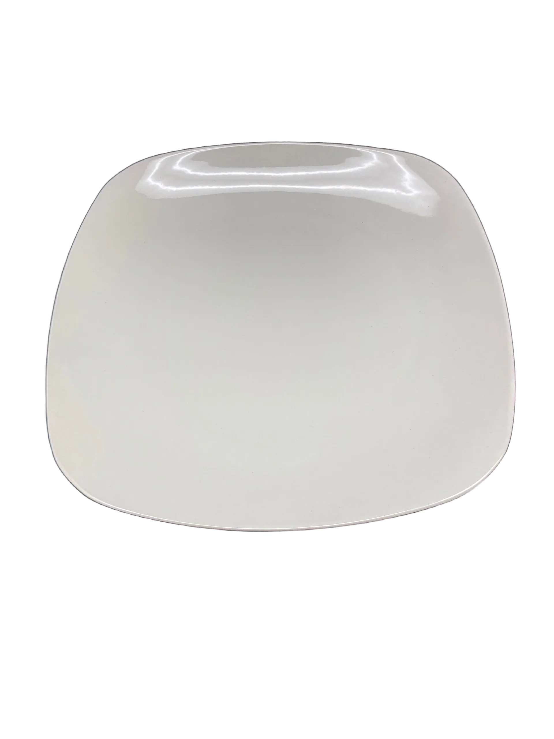 White Square Dinner Plate