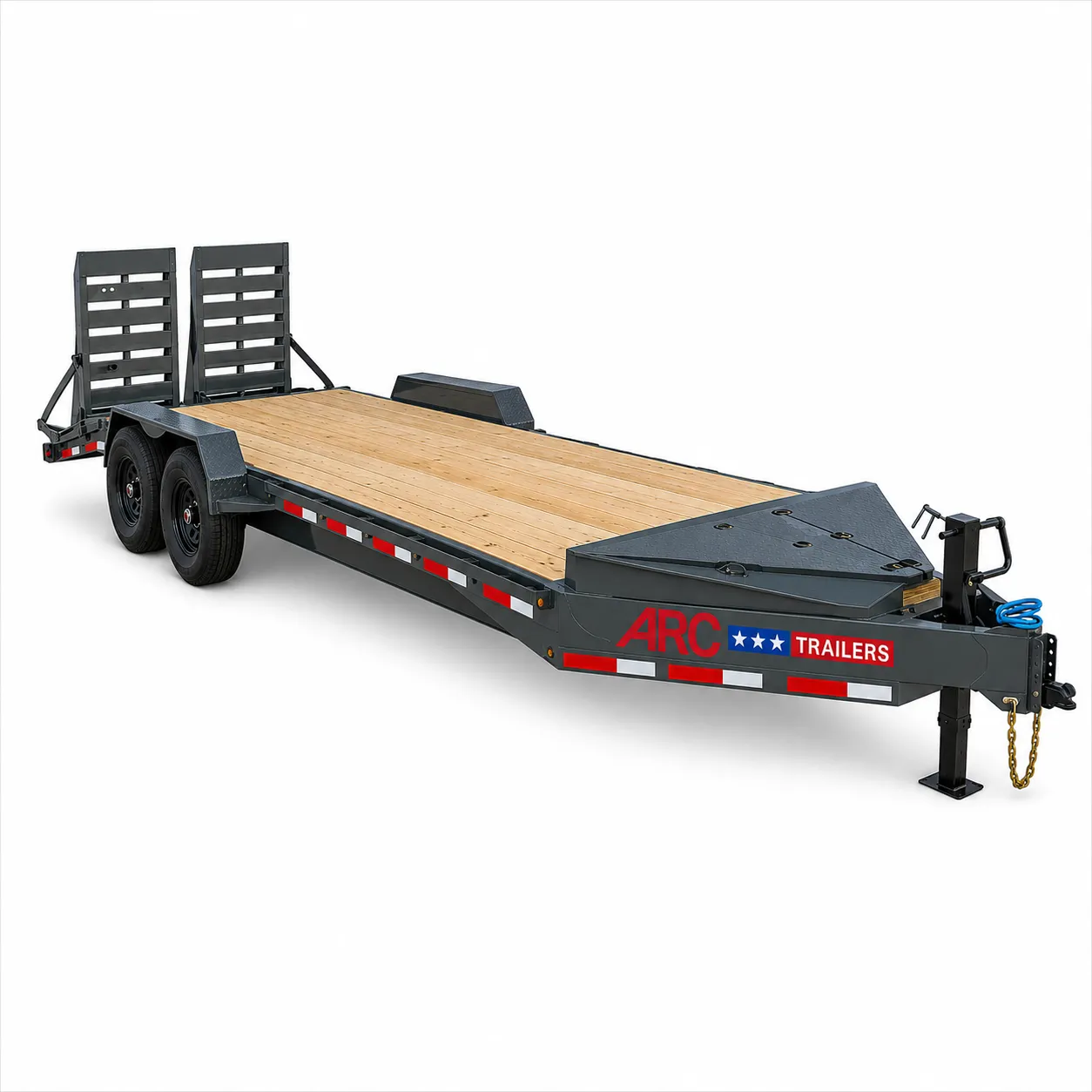 Trailer 20’x83” HD Equipment Hauler w/ 4’ Dovetail & Bigfoot Ramps