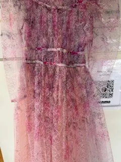 1258 XS Sheer Overlay Pink