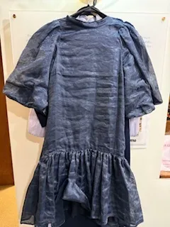 1276 Childrens size 10 Navy Dress