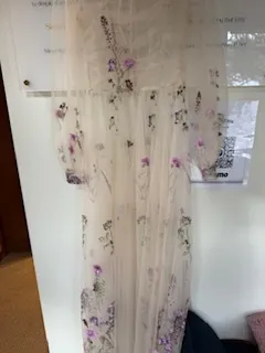 1257 XS Sheer Overlay Pink Floral