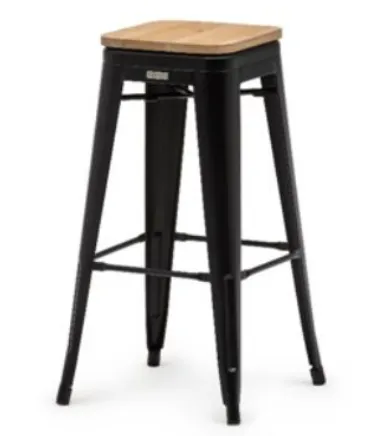 Tolix barkruk- zwart