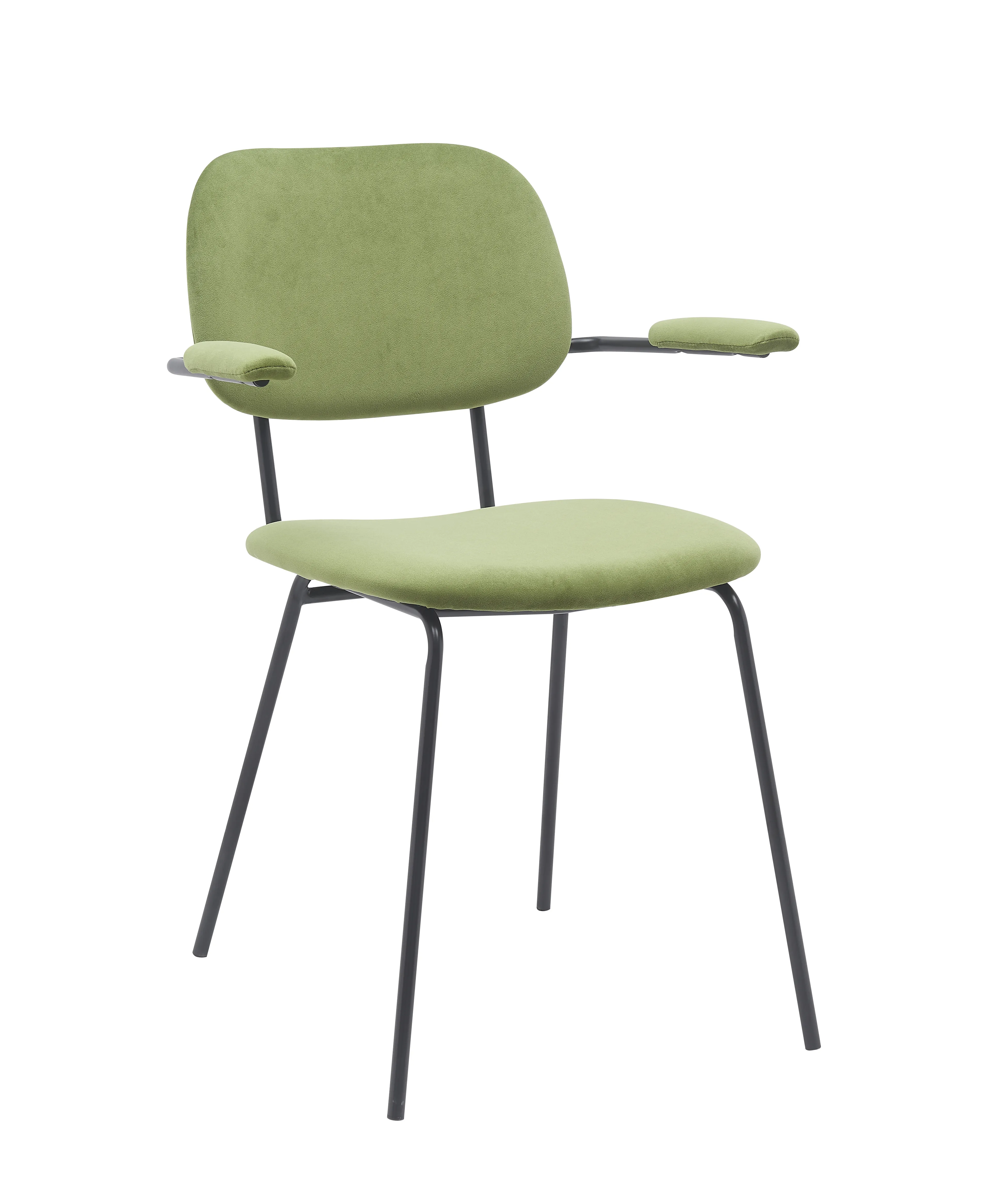 stoel Lin olijf groen