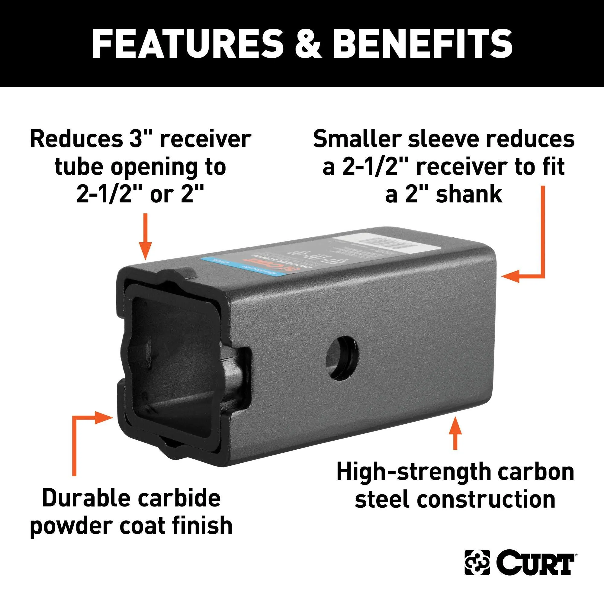 Curt 3" to 2" Adapter Sleeve