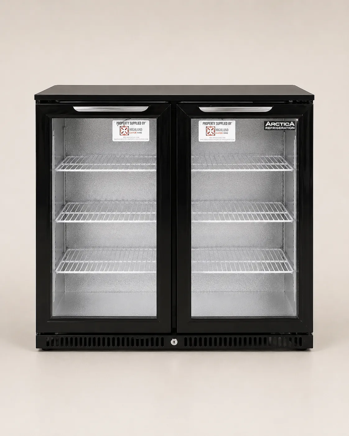 Arctica Double Door Bottle Fridge Hire | Wedding & Event Catering Hire Highlands