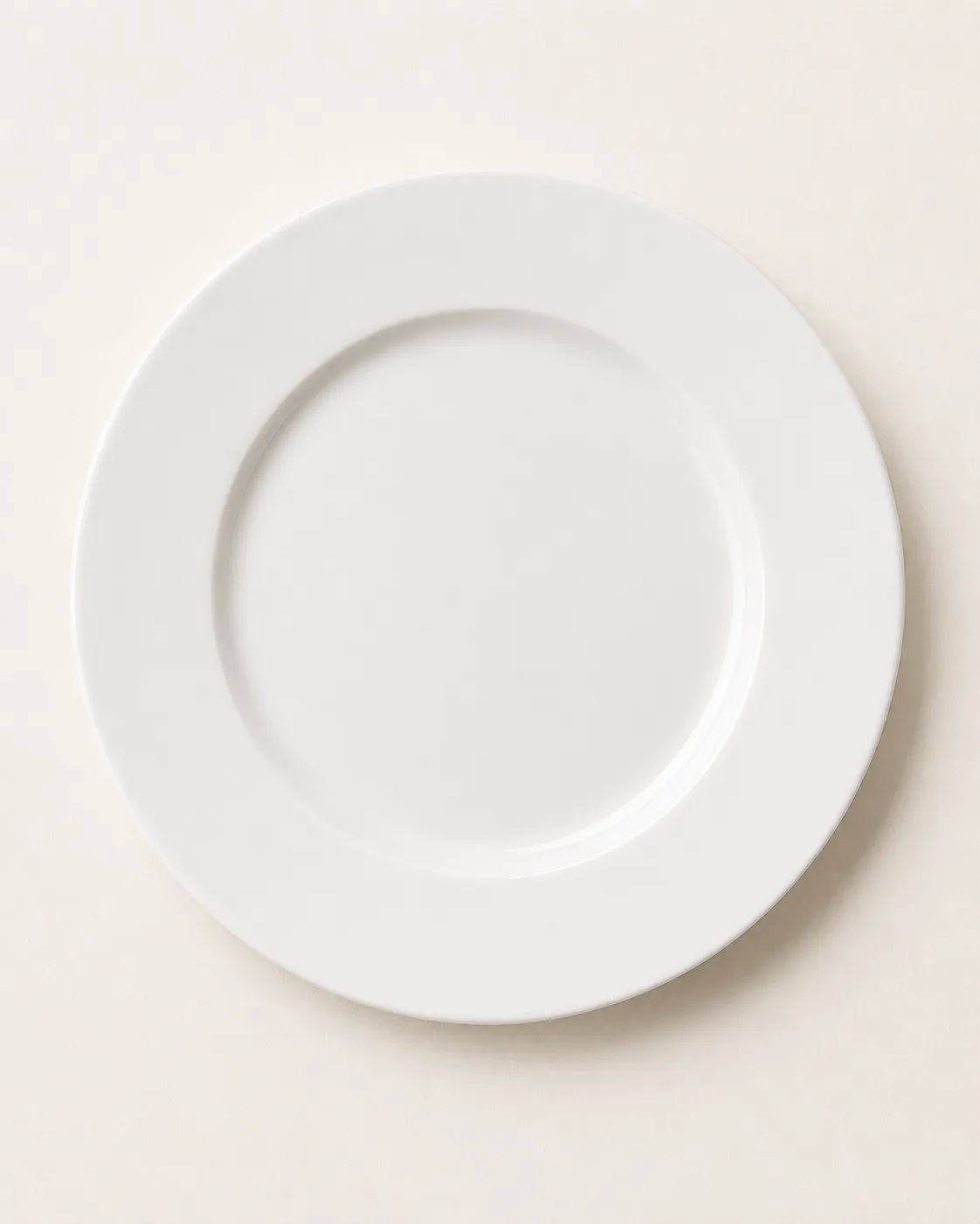 12" Winged GenWare White Main Plate Hire | Wedding & Event Catering Hire Highlands