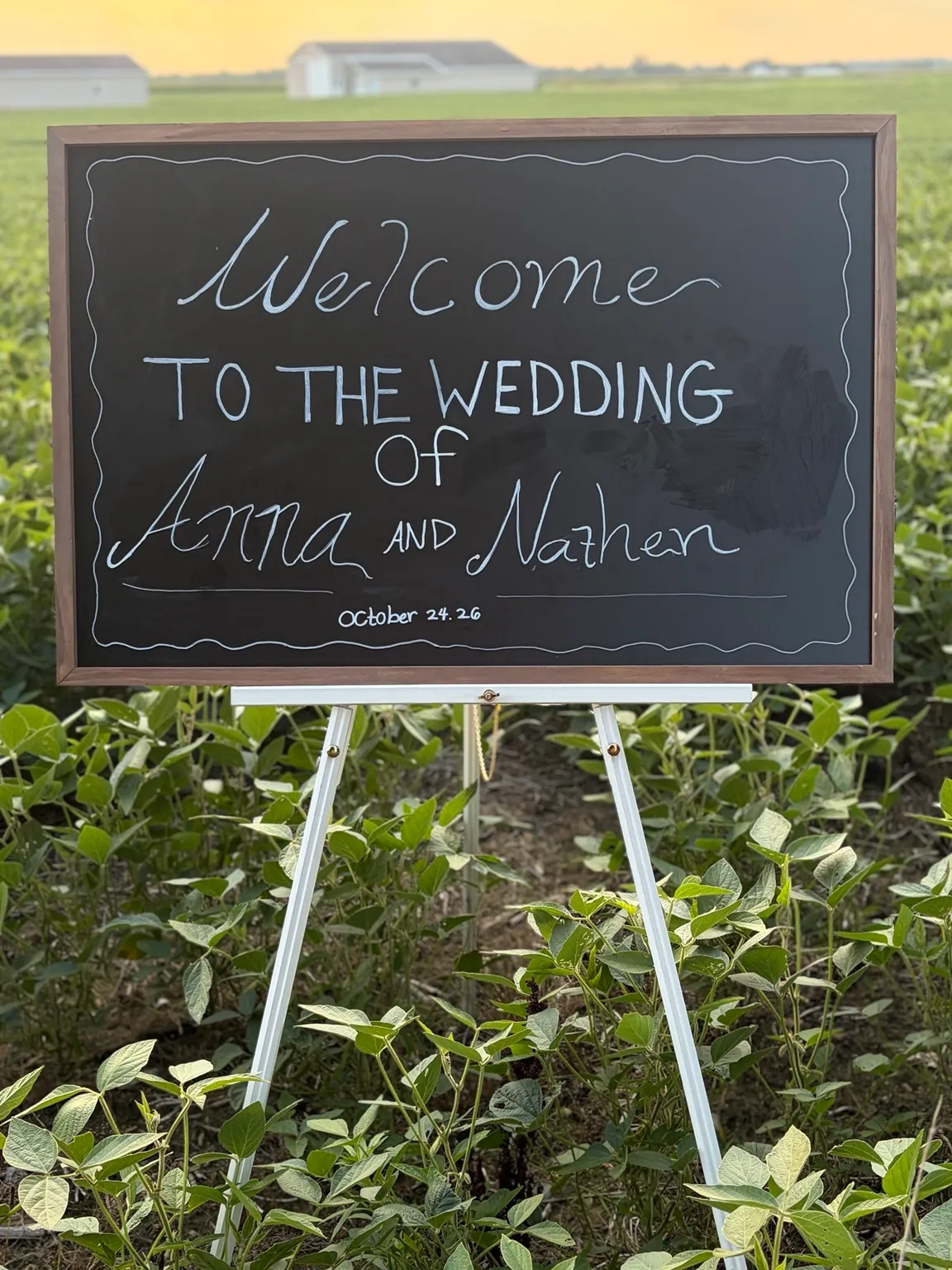 Wedding Welcome Sign Blackboard