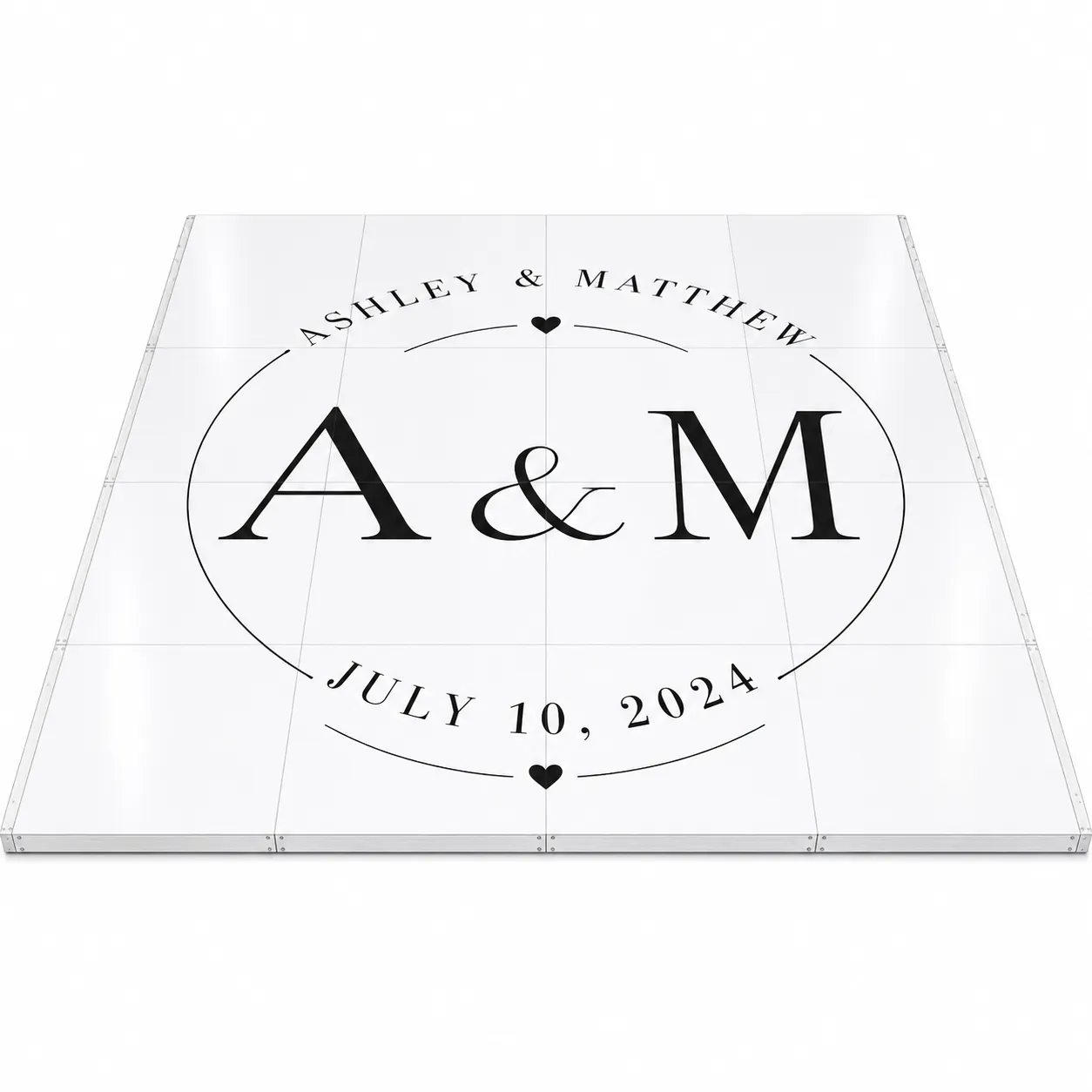 Custom Dance Floor Monogram