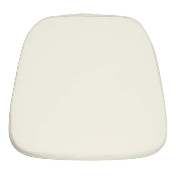 Ivory Vinyl Chiavari Chair Cushions 