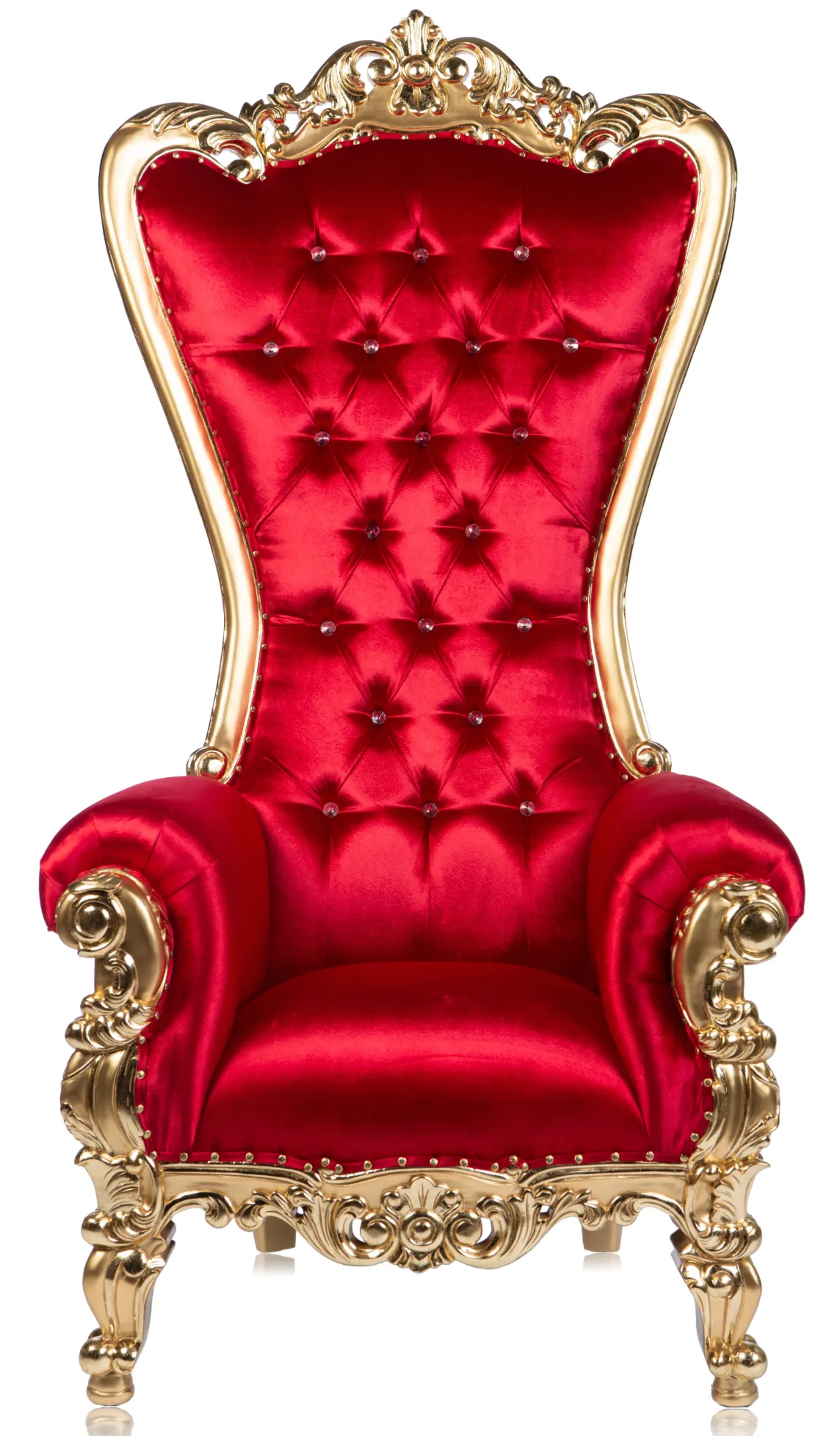 Single Throne Chair Red Velvet